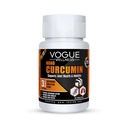 Vogue Wellness Nano Curcumin Tablets With Piperine | For Joint Health, Flexibility And Pain-Free Mobility | Helps Reduce Inflammation And Supports Immunity | Natural Supplement For Men And Women | 60 Tablets