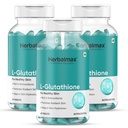 Herbal Max L-Glutathione 60 Veg Tablets Skin Whitening & Antioxidant Supplement | Supports Hydrated, Radiant & Youthful Skin | With Vitamin C | Pack of 3