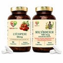 Lycopene 50mg + Molybdenum 100 mcg Bundle | Antioxidant, Detox & Metabolism Support | 90 Capsules Each