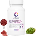 Cholesterin-Supplement 90 Servierungen - Fördert gesunden Lebensstil | Hilft, gesündere Lipid-Level zu erhalten - Rote Hefe-Reize & CoQ10 | Hilft Ihnen, gesünder zu erreichen & More Vibrant Life