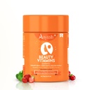 Aayush Wellness Skin, Hair & Nail Gummies (Strawberry Flavor) | With Biotin, Hyaluronic Acid & Vitamin C | Skin Glow, Radiance Support & Antioxidant Formula | Gummy For Men & Women - 30 Gummies