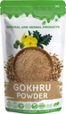 Gokharu Powder For Eating | Tribulus Terrestris | Gokharu Churan | Face Pack | Skin | Face Mask | Hair | Drink - 100Gram Gokshura
