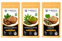 Naturals Giloy Sticks + Neem Leaves + Arjun Chhal 100g each Combo Pack of 3 | 100% Pure Ayurvedic Herbs | Herbal Tea & Kadha Ingredients