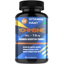 Yohimbine Hcl 7.5mg | Maximum Strength Stubborn Fat Burner | Pre workout Supplement for Men and Women | Pharmaceutical & USP Grade | 60 Capsules by VitaminHaat