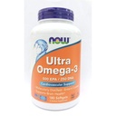Now Foods Ultra Omega-3 500 EPA/250 DHA Softgels, 180 Softgels