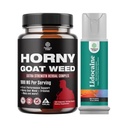 Bundle of Horny Goat Weed for Men - Extra Strength Male Supplement, und Lidocaine Desensitizing Topical Spray Climax Control für längere Dauerleistung - Boost Endurance und Stamina Fast Acting