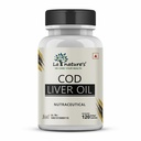 La Nature's Cod Liver Oil 300 mg Natural Source of Vitamin A & D for Men And Women- 120 Soft gel Capsules