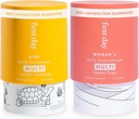 FIRST DAY Multivitamin Gummie Bundle für Frauen & Kinder – Vitamine A, B, C, D & K + Folate, Magnesium, Zink, Biotin & More – Hergestellte w/Organische Früchte & Veggies, Nur 2g Zucker – 2-Pk, 30 Tage Versorgung Jede