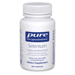 Reine Kapseln Selen - 200 mcg - für gesunde zelluläre Funktion, Immunsystem & Antioxidantien - Mineralische Beilage - Vegan & Glutenfrei - 180 Kapseln
