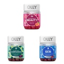 OLLY Undeniable Beauty Gummy, 60 Count & Flawless Complexion Gummy, Klare und gesunde Haut Unterstützung - 50 Count (Pack von 1) & Glowing Skin Gummy, 25 Tage Versorgung (50 Count)