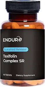 Endur Taxifolin Complex SR, Immun-Gesundheits-Ergänzung, hilft Antioxidantien-Schutz und fördert gesunde Zirkulation, Glutenfrei, 60 Tabletten
