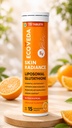 Glutathione (Orange, 15 Effervescent Tablets) | L-Glutathione Tablets with Vitamin C & E | For Skin Glow & Hydration