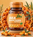JiRu Sea Buckthorn Capsule for Healthy Heart & Skin, with Omega 3, 6, 7, 9