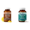 Carbamide Forte Salomega Omega 3-60 Capsules & Coenzyme Q10 120Mg Supplement With Piperine 5Mg - 30 Capsules