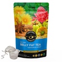 Belly Fat Tea, 200 Gram Loose + Infuser - Helps with Belly Fat, Water Weight, Bloating - 100 Cups Pack of 2 Month