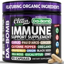 Bio Immununterstützung mit PAU D'Arco Knoblauch Cayenne Pfeffer Oregano Ginger Grapefruit Onion Schwarz Seed Sea Moss Schwarz Pfeffer Zink Eucalyptus Vitamin C Vitamin D Bio Soursop von Clean Nutra