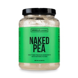 NAKED Vanilla Pea Protein Isolate aus North American Farms, Nur 3 Zutaten, Vanille Vegan Protein, Gluten-Free, Soy Free, GMO Free - 2LB