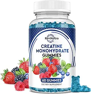 Creatine Kaugummis - 2000mg Kreatin Monohydrat Tablet Chews, einfaches Digesting, schnelles Absorbieren von Chews für Männer und Frauen, Muskelaufbau, Verbesserung der Erholung, Stärke und Ausdauer 60Count