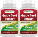 Best Naturals Grapeseed Extract 400 mg 120 vcaps (120 Count (Pack von 2))