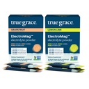 True Grace ElectroMag - Grapefruit (16 Stick Packs) + Lemon Lime (16 Stick Packs) - Elektrolytpulver für schnelle Hydration - Zero Sugar & Carbs - Non-GMO - 32 Gesamt Servietten