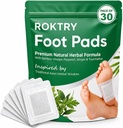 ROKTRY 30 Pcs Bee Venom Foot Patches for Pain Relief & Swelling - 100% Natural Detox Foot Pads for Varicose Veins, Arthritis, Leg Nerve Pain,and Deep Sleep Drainage &Stress Relief Patches (Pack of 3)