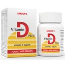 Bakson's Vitamin D Plus, Promotes Calcium Absorption, Bone Health, Muscle Strength & Boosts Immunity | Comes With Vitamin A, B, C & E, | For All Age Group, 30 Tablets (Non Veg)
