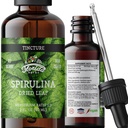 Spirulina Tincture, Organic Spirulina Extract (Arthrospira Platensis) Kräuterergänzung, Non-GMO in kaltgepresstem Organisches Gemüse Glycerin, 700 mg, 2 Unzen (60 ml)