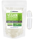 XPRS Nutra Size 00 Empty Capsules - 100 Count Clear Empty Vegan Capsule - Pillole Vuoto Vegetariano - DIY Capsule Verdura Filling- Veggie Pill Caps
