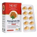 Neat Everyday Fenugreek (Methi) Seed Oil Capsules – 30 Vegan Capsules | Supports Blood Sugar Balance, Lactation & Hormonal Health in Women | Weight Management | Cold-Pressed