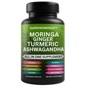 Turmeric Curcumin Moringa Supplement Ginger Boswellia Saffron - Joint Support Supplements für Frauen und Männer mit Ceylon Cinnamon, Tart Cherry, Quercetin Knoblauch Nettle Holy Basil - 120 Count