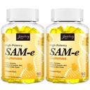 SAM-e Gummies mit L-Tyrosin, Vitamin B Complex & NAC, CoQ10, High-Potency SAM-e Supplement - Ananas Flavor, für Mood, Joint, Cognitive & Liver Detox, Vegan Friendly, 180 Gummies
