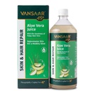 Vansaar Aloe Vera Juice - 1L | For Glowing Skin & Healthy Hair | 100% Natural, Cold Pressed with Pulp