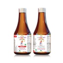 HealthBest Kids Multivitamin & Multimineral (200ml) & Kids Iron Haematinic Syrup (200ml) for 3-13 Years | Combo Set