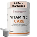 Autoimmunity Care Vitamin C Care – Sodium Ascorbate Vitamin:C Powder 1000 mg | Immunity Booster, Antioxidant & Anti-Aging Support | Skin, Heart, Brain & Cell Health | Vitamin-C Supplements | 150 Servings