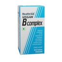 HealthAid Veg B-Complex Tablets with B1, B2, B3, B5, B6, B7 & B12 | Complete Vitamin B Complex Supplement for Energy, Metabolism & Nervous System Support | 60 Vegan Tablets for Men & Women
