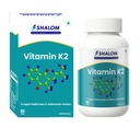 Vitamin K2 – Supports Bone Strength, Heart & Vascular Health – Synergistic with Calcium & Vitamin D – High Absorption – Plant-Based Supplement for Men & Women 60 Tablets