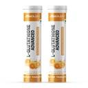 Boldfit Glutathione Effervescent 500mg LGlutathione Tablets with Vitamin E,Biotin and Vitamin C Tablet Supports Healthy Skin, Detoxification and Immune Health- 30 Veg Effervescent