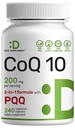 DEAL SUPPLEMENT CoQ10 200mg mit PQQ 200mcg, 240 Veggie Kapseln | Bioverfügbare Coenzym Q10 Complex | Unterstützt Herz-, Energie- und Gehirngesundheit | Antioxidantienunterstützung | Non-GMO