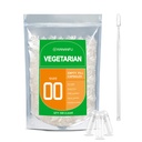 wananfu Größe 00 Leere Kapseln Vegetarisch (500 Zähler) Bundle mit Micro Lab Spoon, Clear Fillable Veggie Pill Kapseln 00 für die Herstellung Ihrer eigenen Ergänzungen
