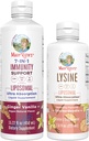 MaryRuth Organics Lysine Liposomal (Snickerdoodle) & Immunität (Ginger Vanilla) | Clean Label Project Verified® | Vitamine für Immununterstützung & Beauty | Vegan, Non-GMO, Gluten Free