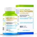 Haleup Multivitamins capsules for Women & Men 60 capsules - Multivitamin & Multimineral Supplements with Omega-3, Resveratrol, Coenzyme Q10 & Biotin