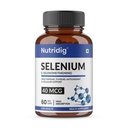 Selenium 40 mcg (L-Selenomethionine) | Daily Immune, Thyroid & Antioxidant Support | 60 Veg Capsules