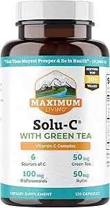Maximale lebende Solu-C mit grünem Tee, 120 Kapseln