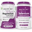 HealthyHey Nutrition Magnesium Glycinate 120 capsules & Selenium 60 capsules