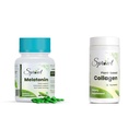 Sprowt Melatonin 10mg Sleeping Tablets | Sleep Supplement, Antioxidant Support & Non-Habit Forming | Sprowt Plant Based Collagen Supplement for Youthful & Glowing Skin | Collagen Powder for Men and W