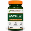 Pure Nutrition Multivitamin for Women 50+ | Multivitamin Tablets with Zinc, Iron & Magnesium | 50 Plus Senior Adult Formula | Supports Heart, Brain, Bone & Joint Health | 60 Veg Tablets