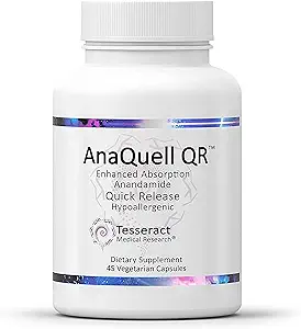 Tesseract Medical Research AnaQuell QR, Stress Relief & Mood Support Supplement, Schnelle Veröffentlichung L Citrulline & Anandamide, Hilft Verwalten Angst, 45 V-Kaps, Größe Exklusiv zu