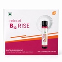 reicuri B12 Rise,Vitamin B12 Liquid Supplement - 40 Day Supply (4x10ml Vials) - High Absorption Vitamin B12 for Energy, Immunity & Brain Function - 1ml Daily Dose for Adults & Kids - Vegan Friendly