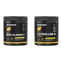 Nutrabay Gold Beta Alanine Supplement Powder 120g, Lemon Flavor – Pre Workout Amino Acid for Endurance & Fatigue Reduction & Gold Citrulline Malate 2:1 Supplement Powder 120g, Lemon Flavor – Boosts