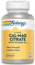 SOLARAY Cal-Mag Citrate w/D 2 1:1 | 90 VegCaps